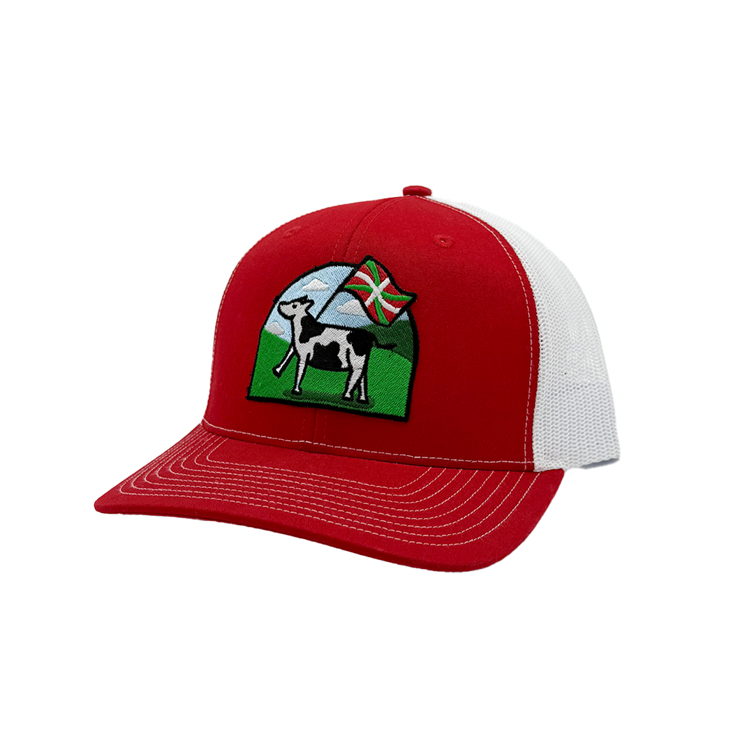 Basque Cow Mesh Trucker Hat