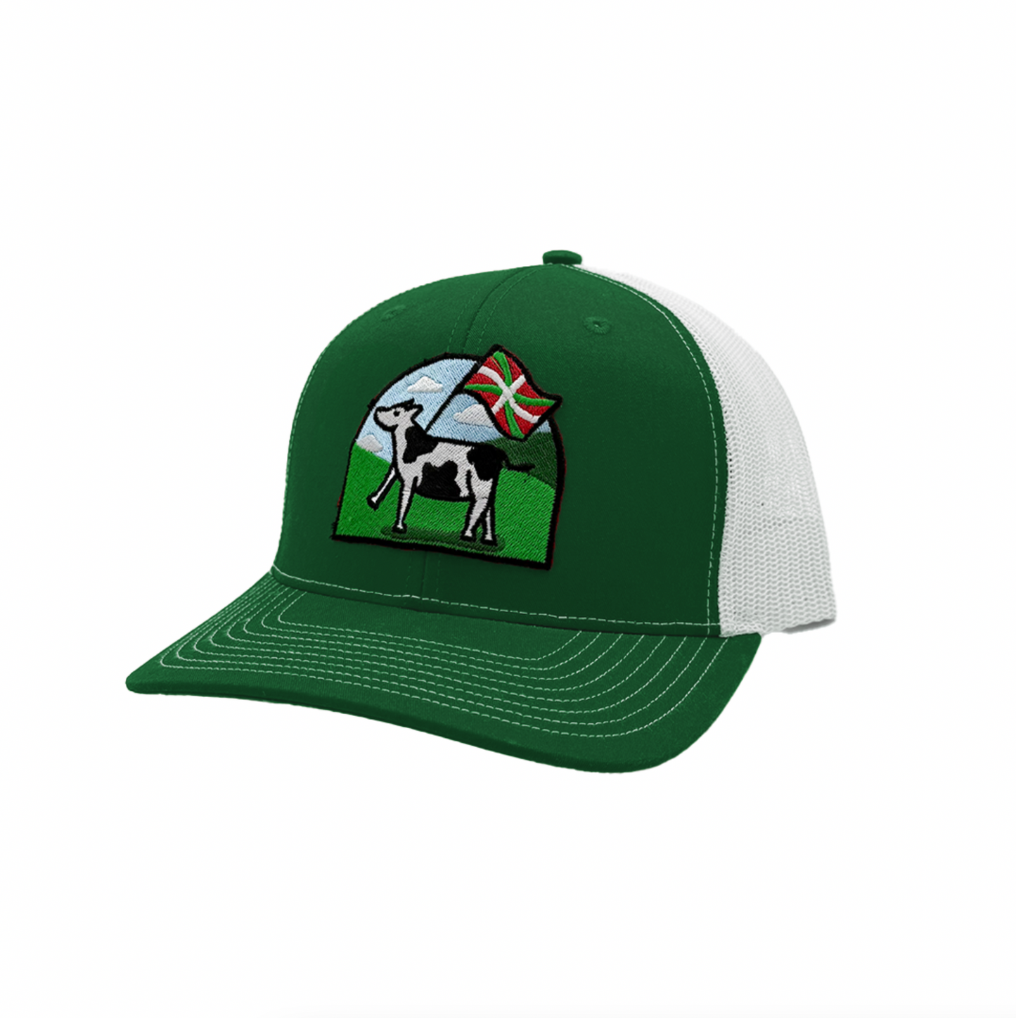 Basque Cow Mesh Trucker Hat