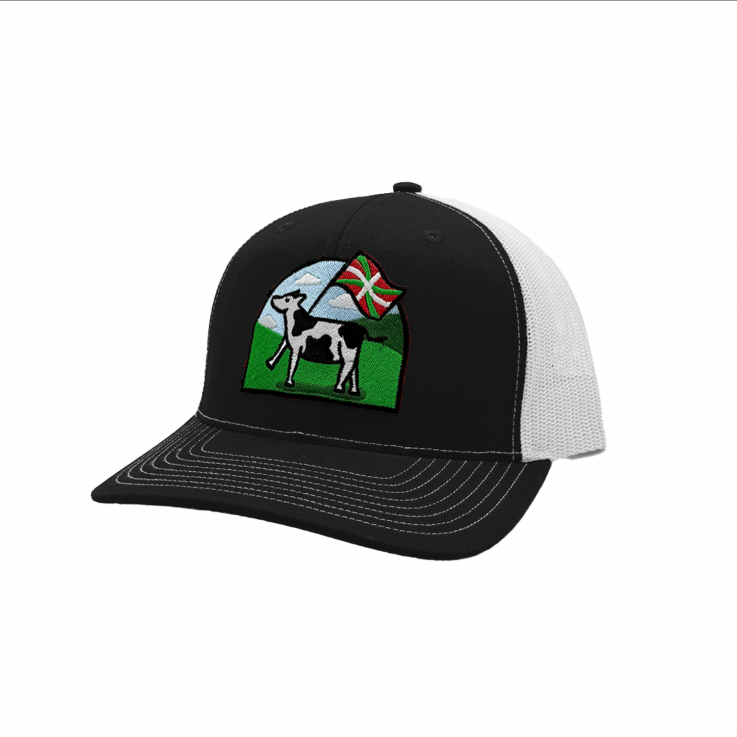 Basque Cow Mesh Trucker Hat